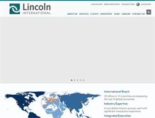 Tablet Screenshot of lincolninternational.com